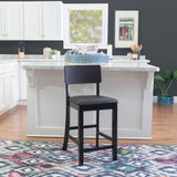 Torino Black Contemporary Stool