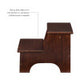 Masonboro Espresso Bed Step