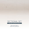 Svana Beige or Navy 4PC Sectional Set