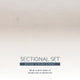 Svana Beige or Navy 4PC Sectional Set