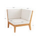 Soha Teak Armless Chair and Corner Chair