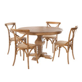 Banks 5 Piece Set Round Table 4 Chairs