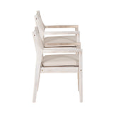 Svana Natural Armed Outdoor Dining Chair (Set of 2)