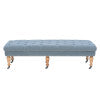 Isabelle Linen Bench 62In