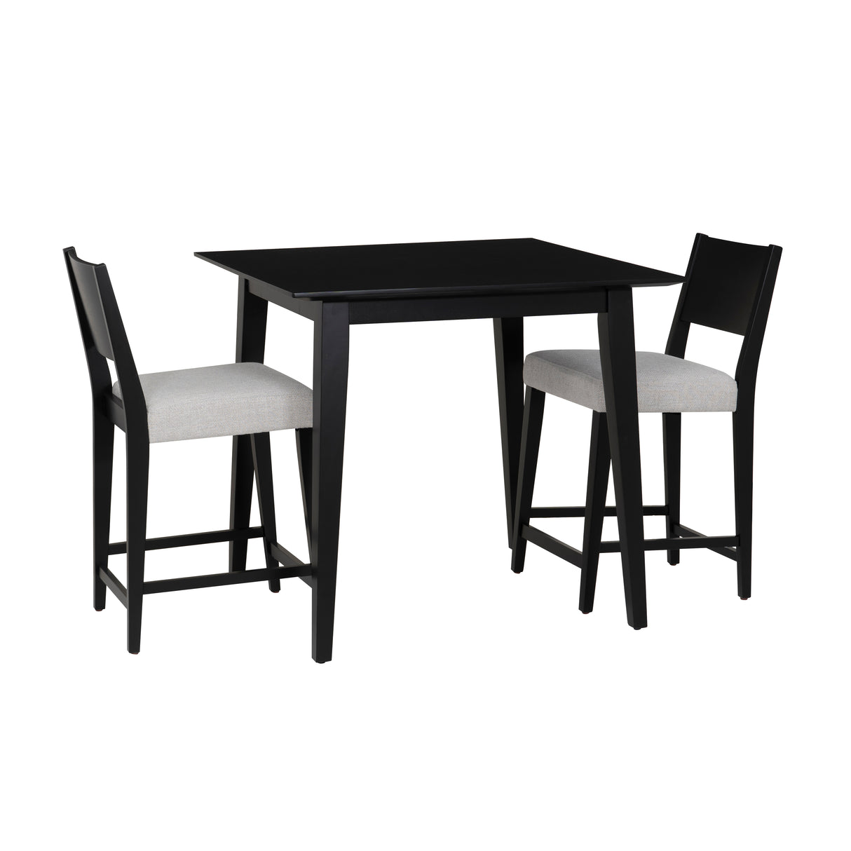 Cosgrove Black Upholstered 3PC Counter Set