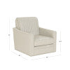 Carter Swivel Faux Leather Accent Chair
