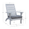 Nantucket Gray or Natural Chair With Cushion