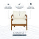 Surfside Brown Outdoor Club Chair