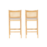 Beaux Cane Stools (Set of 2)