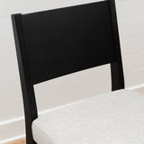 Cosgrove Black Upholstered 5PC Counter Set