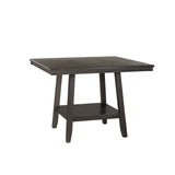 Seneca Brown Counter Height Table With Lazy Susan