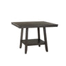 Seneca Brown Counter Height Table With Lazy Susan
