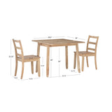 Ashley 3PC Drop Leaf Dining Table Set