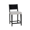 Cosgrove Black Upholstered 3PC Counter Set