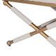 Campaign Gold Rope Stool