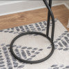 Capiz Round Metal Side Table