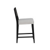 Cosgrove Black Upholstered 3PC Counter Set
