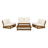 Bluffton Black White or Grey Outdoor 4PC Set