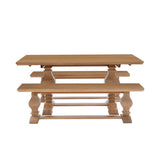 Banks 3 Piece Dining Table 2 Benches