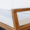 Cannon Teak 2 or 3 Seater Sofa With Cushions