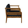 Corolla Navy or Beige Loveseat and Coffee Table Set