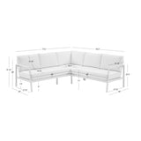Alora Aluminum Outdoor Sectional