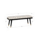 Cierra Black Upholstered Bench