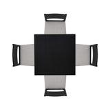 Cosgrove Black Upholstered 5PC Counter Set