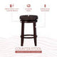 Maya Faux Leather Stool