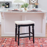 Marino Antique Backless Bar or Counter Stool