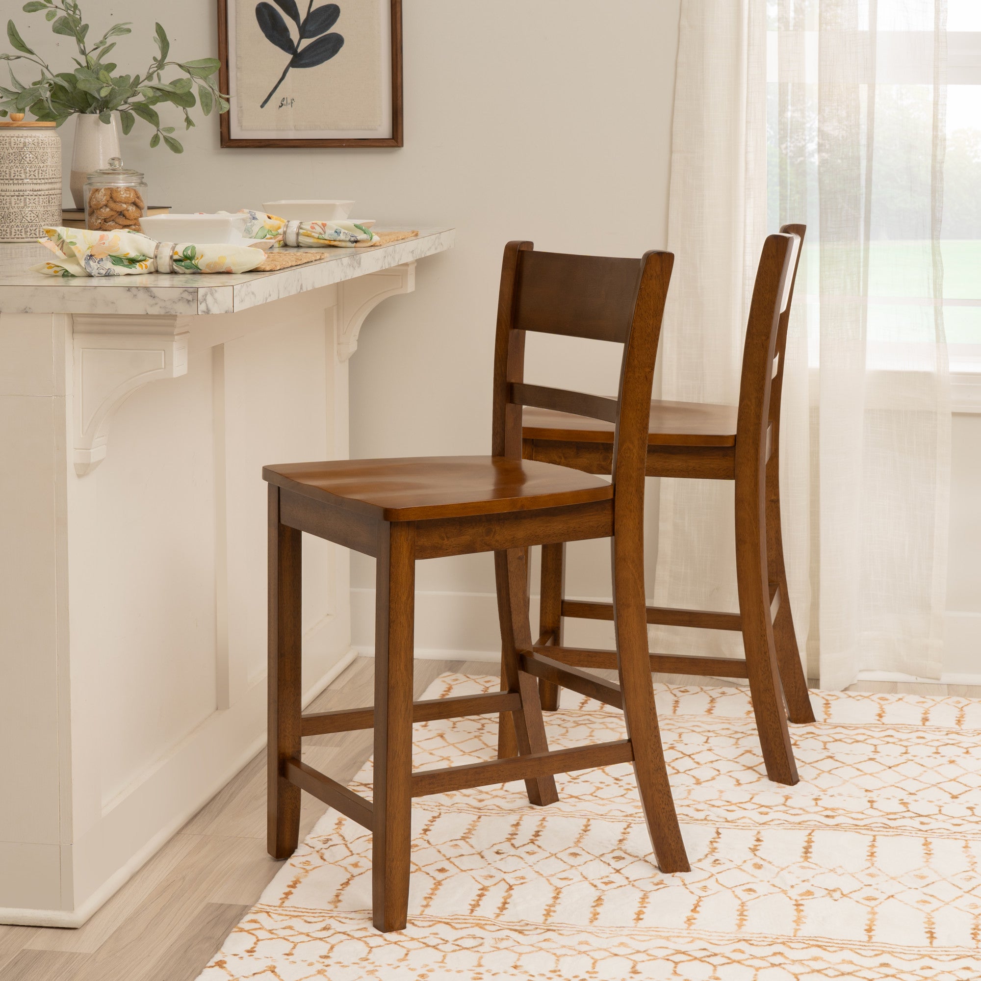 Linon Home Decor Torino Villa Counter Stool - Thumbnail 5