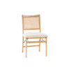 Beaux Cane Back Black Folding Chair