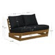 Bluffton Black White or Grey Outdoor 4PC Set