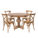 Banks 5 Piece Set Round Table 4 Chairs