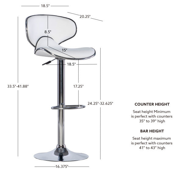 Beldon Faux Leather Bar Stool