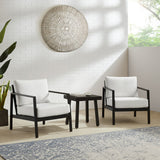 Alora Aluminum Outdoor 3PC Chat Set
