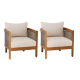 St. Lucia Brown Outdoor Club Chair