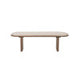 Oscar Pillar Oatmeal Wood Bench