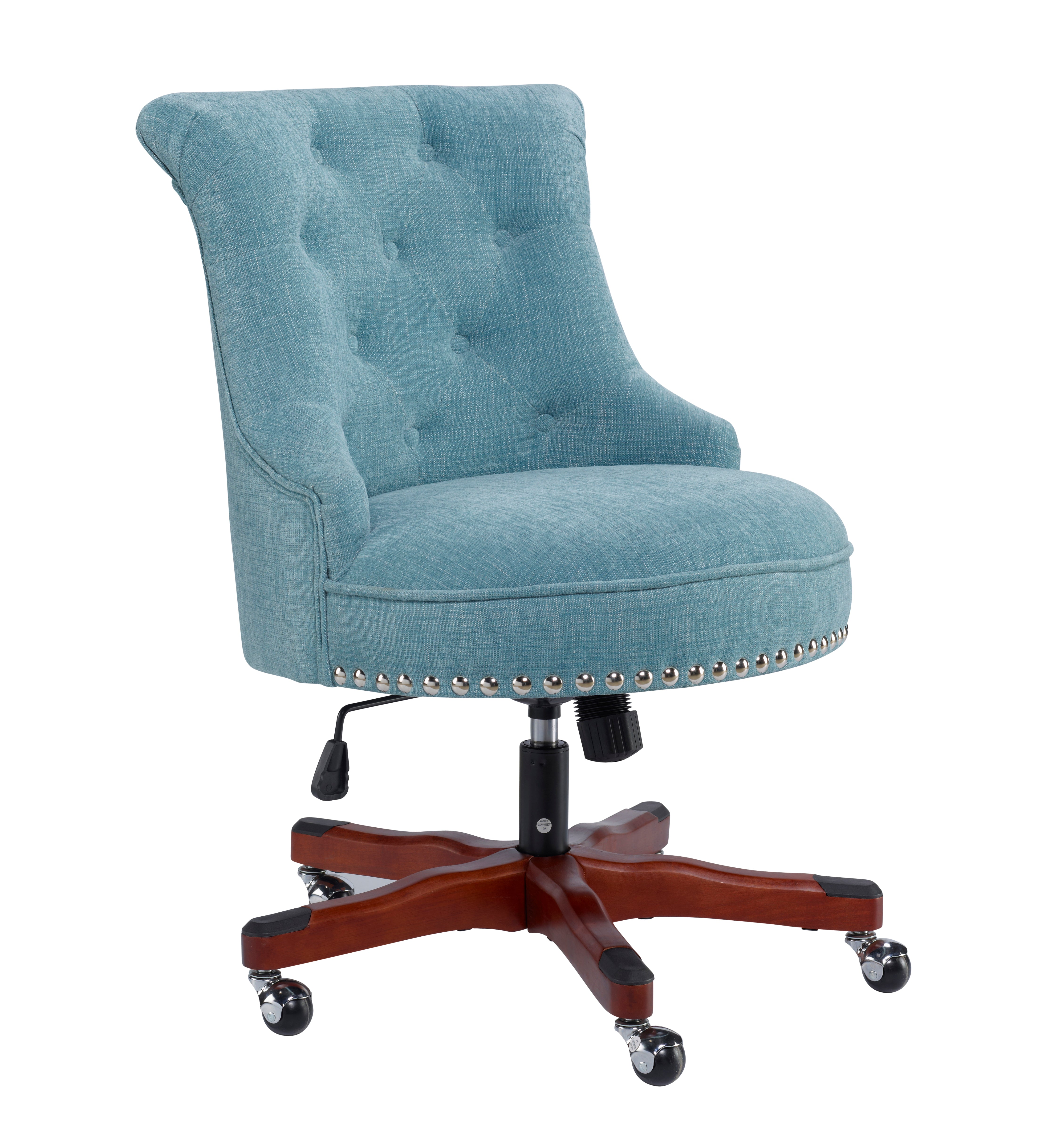 Linon Home Decor Sinclair Fabric Office Chair - Thumbnail 2