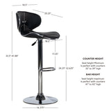 Beldon Faux Leather Bar Stool