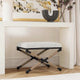 Campaign Striped Accent Stool
