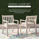 Svana Natural Armed Outdoor Dining Chair (Set of 2)