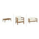 Surfside Brown 4 Piece Set