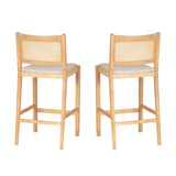 Beaux Cane Stools (Set of 2)