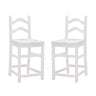 York White Counter Stools (Set of 2)