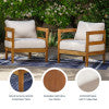Surfside Brown Outdoor Club Chair
