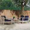 Svana Blue 5PC Side Chair Set