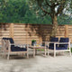 Svana Blue 5PC Side Chair Set