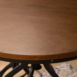 Haywood Gray Round Adjustable Bar Table