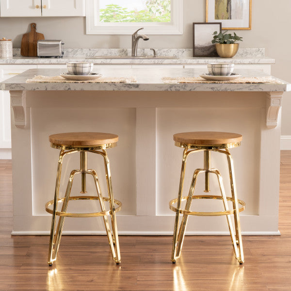 Toby Adjustable Backless Stool